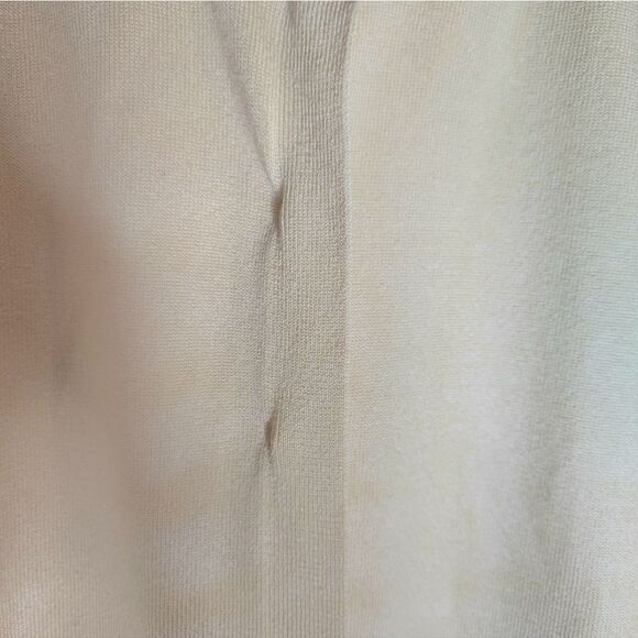 Vtg NormThompson L Yellow SILKBlend Lngslvs HalfButtons Women's SweaterCardigan - Picture 3 of 5